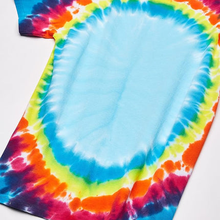 Liquid Blue Men's Grateful Dead Rainbow Bertha Tie Dye Short Sleeve T-Shirt, Multi Tie Dye, S