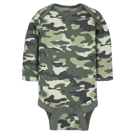 Gerber 6 Pack Baby Boys' Tiger Long Sleeve Onesies Bodysuits