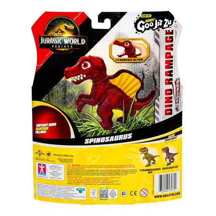 Heroes of Goo Jit Zu Jurassic World Rebirth Dino Rampage Spinosaurus, Super Squishy And Stretchy, With Rampage Action Chomping Jaws
