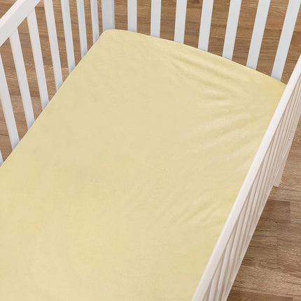 Drap-housse American Baby Company pour lit de bébé portable/mini-berceau, chenille douce céleste, maïs, pour garçons et filles