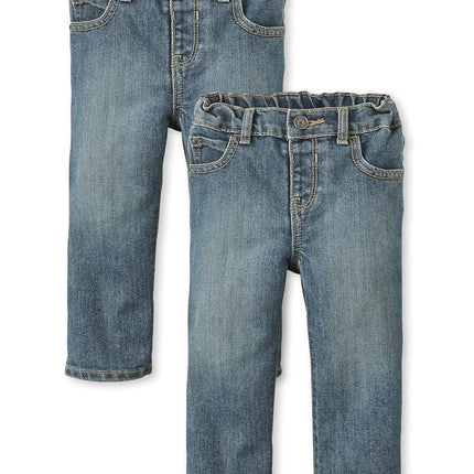 The Children's PlaceBaby Boysand Toddler Multipack Basic Bootcut JeansTide Pool 2-Pack2T
