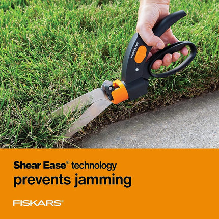 Fiskars 92146964J Garden, Shear Ease 360 Degree Swivel Grass Trimmer, Black