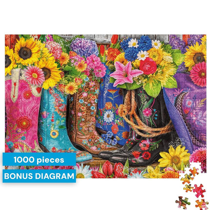 Buffalo Games - Cowgirl Colors - 1000 Piece Jigsaw Puzzle