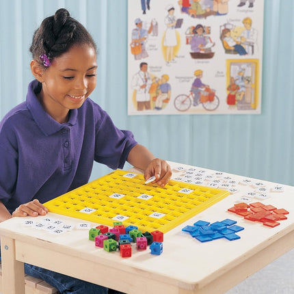 Learning Resources Hundred Number Board, Early Math, Counting Games for Kids,151 Piece Set, Ages 5+