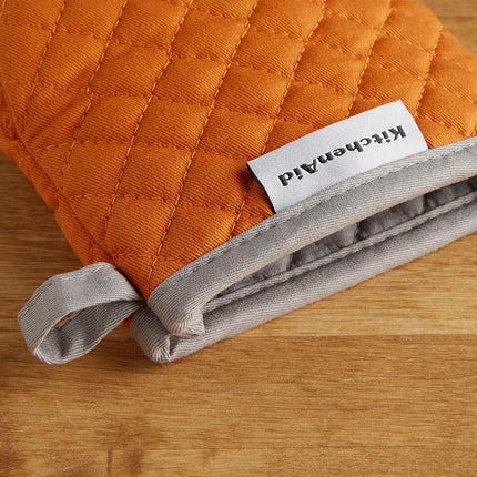 KitchenAid Asteroid Mini Oven Mitt, 5.5"x8", Honey 2 Count
