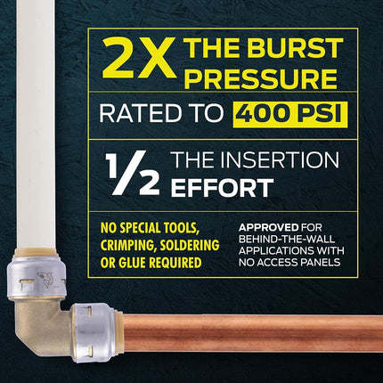 SharkBite UR120 Brass Push Male Adapter