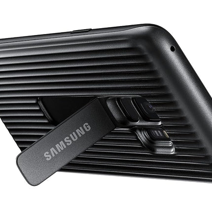 Samsung Galaxy S9 Rugged Military Grade Protective Case with Kickstand, Black - EF-RG960CBEGUS