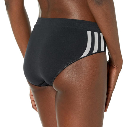 adidas Women's Seamless Brief Panties 3-Pack, Blk/Mhg/Vivdred, S
