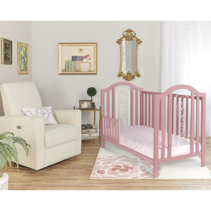 Dream On Me Convertible Crib Toddler Guard Rail in Rose
