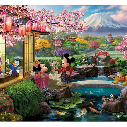 Ceaco - Disney - Thomas Kinkade - Mickey & Minnie in Japan - 1000 Piece Jigsaw Puzzle for Adults - Challenging Puzzle Perfect for Game Nights - Finished Size is 26.5 x 19