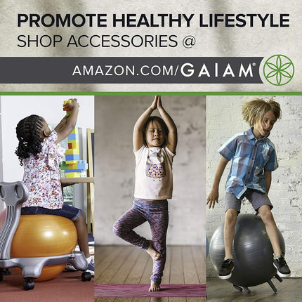 Gaiam Kids Yoga Mat Exercise Mat, Yoga for Kids with Fun Prints - Playtime for Babies, Active & Calm Toddlers and Young Children (60" L x 24" W x 3mm Thick) - Ballerina