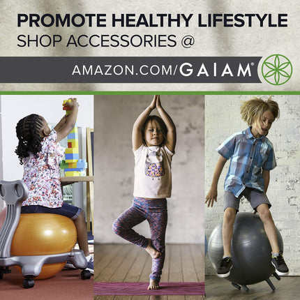 Gaiam Kids Yoga Mat Exercise Mat, Yoga for Kids with Fun Prints - Playtime for Babies, Active & Calm Toddlers and Young Children (60" L x 24" W x 3mm Thick) - Ballerina