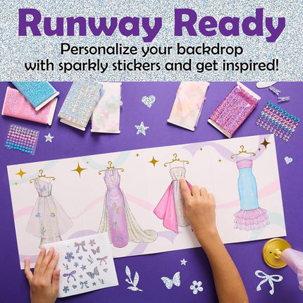 Creativity for Kids Designed by You Glam Studio: Girls' Fashion Designer Craft Kit, DIY Arts and Crafts for Kids, Birthday Gifts for Girls, Girl Toys (Ages 6+)