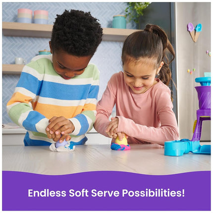 Kinetic Sand Soft Serve Station, Moldable Play Sand Sensory Toys, Ages 5+