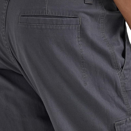 Wrangler Authentics Men's Relaxed Fit Stretch Cargo Pant, Anthracite Twill, 34W x 29L