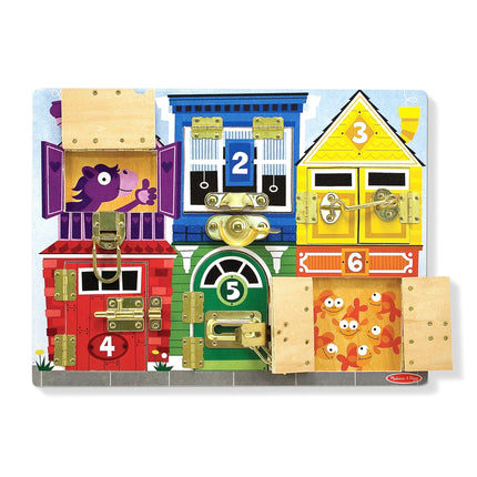 Melissa & Doug Latches Board Game - Frustration-Free Packaging - Skill Builders Toy - Ages 3+