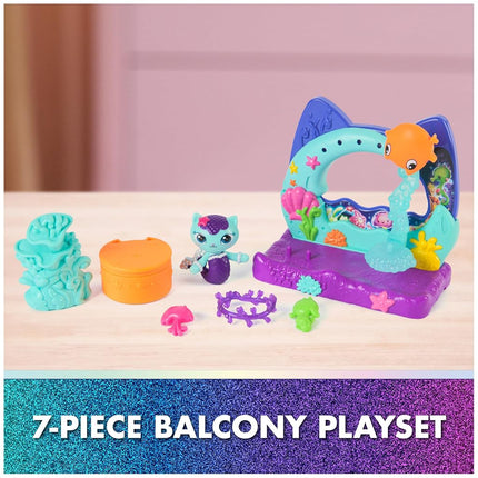 Gabby's Dollhouse Playset Movie Aquarium Balcony