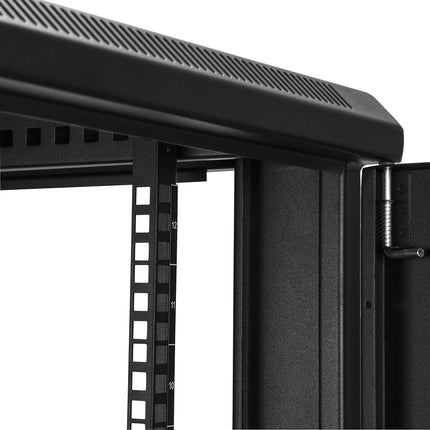 StarTech 12U 19in Enclosed 4-Post Server Cabinet, 29in Deep, 450kg/992lb