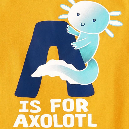 The Children's Place Baby Boys' and Toddler Assorted Everyday Long Sleeve Graphic T-Shirts,multipacks, Dino/Axolotl, 4T