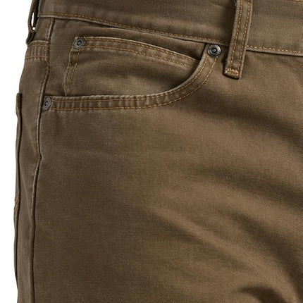 Lee Men's Legendary Relaxed Straight Jean Jeans, Teak - Plaid Flannel-Lined, 42W / 34L