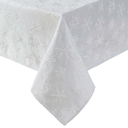 Laura Ashley Tablecloth Raised Woven Embroidered J