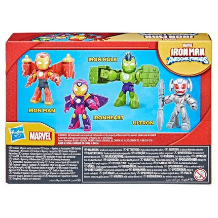 Marvel Iron Man and His Awesome Friends IRON ARMOR FIGURE PACK, Red, Gold