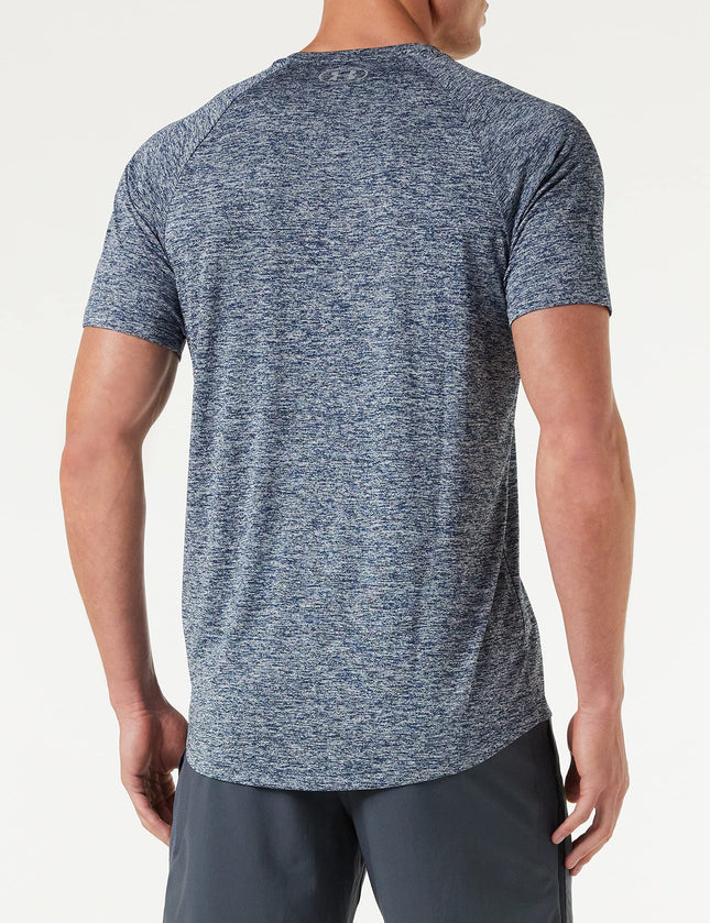 Under Armour - Camiseta UA Tech 20 SS para hombre, talla L x alta, Academy/Steel