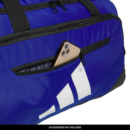 adidas Defender 5.0 Durable Duffle Bag for Sports, Gym and Travel, Royal Blue, Medium (59L)