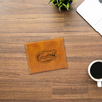 Rico Industries Laser Engraved Trifold Wallet, Florida Gators Brown