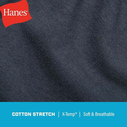 Hanes mens Stay Dry Pouch Boxer Briefs, Performance Stretch Boxer Brief With Leak Protection, 3-pack, Black, Grey, Navy Blue, XXL