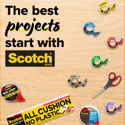 Scotch Magic Invisible Tape, Matte Finish (Invisible on Paper), Photo-Safe & Writable, 1/2" x 800" per Roll, Pack of 6 Refill Rolls for Standard 1" Dispensers, Ideal for Office, Home & School Use