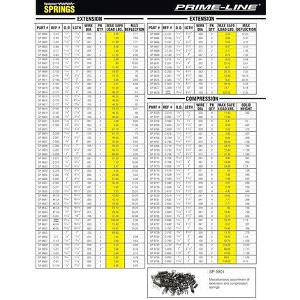 PRIME-LINE SP 9725 Products Compression Spring, Nickel, 3/8 in. x 1-3/4 in