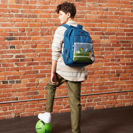 LEGO Unisex's Kids City Heritage Classic Backpack, Navy Soccer, One Size