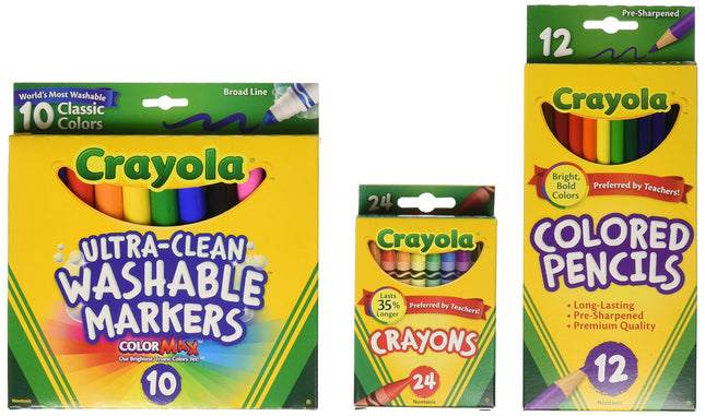 CRAYOLA Back To School Supplies, Grades 3-5, Ages 