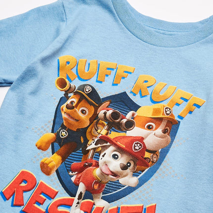 Nickelodeon Boys' Paw Patrol Pack of Three T-Shirts, Black/Royal/Light Blue, 4T