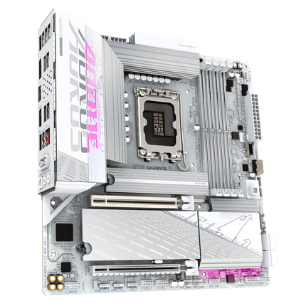 Placa base GIGABYTE B860M AORUS Elite WF6E ICE - CPUs Intel Core Ultra Series, VRM de 12+1+2+1 fases, DDR5 de hasta 9200 MHz, 1xPCIe 5.0 + 2xPCIe 4.0 M.2, LAN de 2.5GbE, WiFi 6E, USB 4