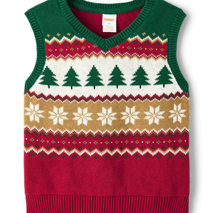 Gymboree Boys' and Toddler Sweater Vests, Christma