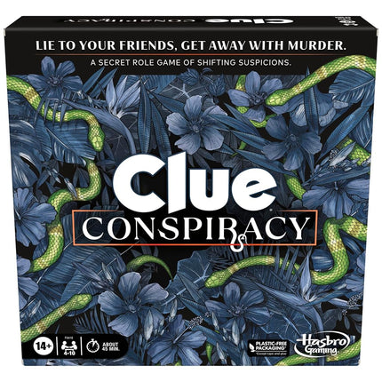 Hasbro Gaming Clue Conspiracy Board Game for Adults and Teens, Great Halloween Party Game, Secret Role Strategy Games, Ages 14+, 4-10 Players, 45 Minutes, Mystery & Party Games