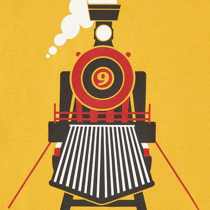 Camiseta Gráfica de Manga Larga Multicolores de Niños Bebés y Niños Pequeños de The Children's Place, Paquete de 3, Vehículos, 3T