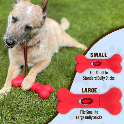 GoSports Chew Champ Bully Stick Holder for Dogs - Securely Holds Bully Sticks to Help Prevent Choking - 8 Inch Size