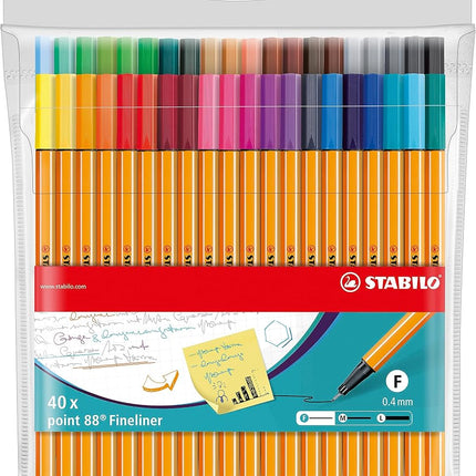 STABILO Fineliner - Point 88 - Wallet of 40 - Asso
