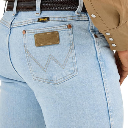 Wrangler Men's Cowboy Cut Slim Fit Jean, Bleach, 32W x 36L