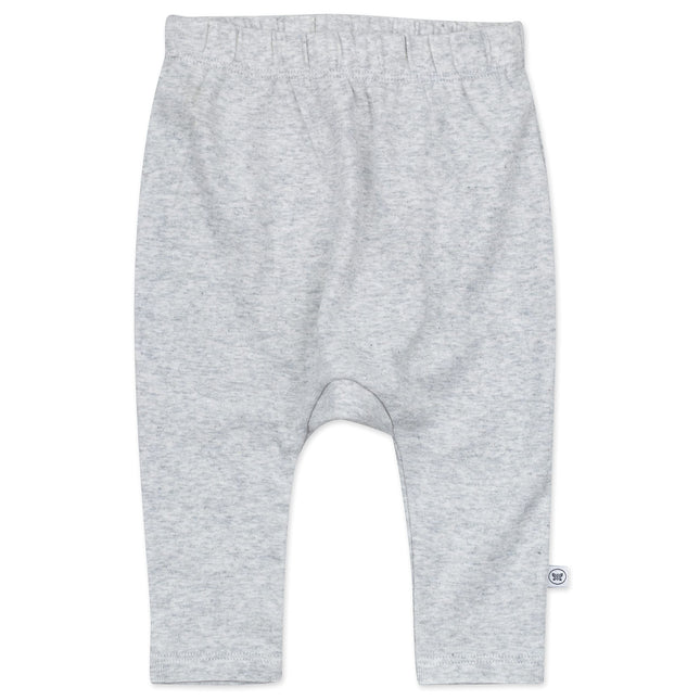 HonestBaby Multipack Harem Pants Roomy Fit Pull on Bottoms 100% Organic Cotton for Infant Baby Boys, Girls, Unisex, 3-Pack Morning Mountains, Newborn