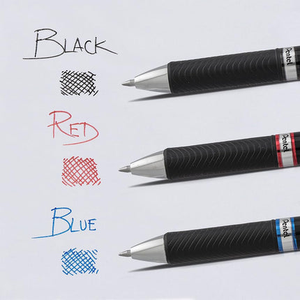 Pentel EnerGel PRO Permanent Gel Pen, Medium Line, Red Ink, BLP77BP2B (Pack of 2)