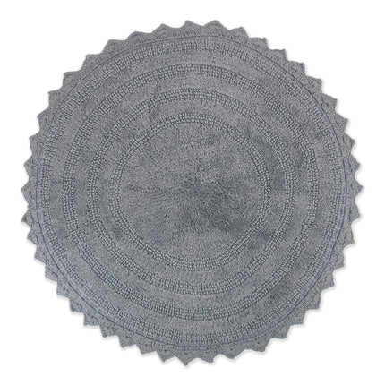 DII Crochet Collection Reversible Bath Mat, Round,