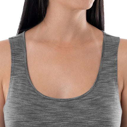Fruit of the Loom Women's Breathable Sleep Chemise Nightgown, Heather Grey, S