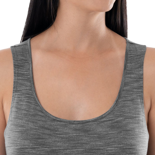 Chemise de nuit respirante Fruit of the Loom pour femme, gris chiné, 3TG