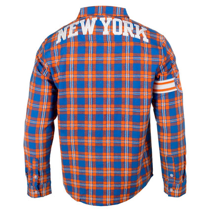Camisa de franela básica con el logotipo de los New York Knicks, talla S