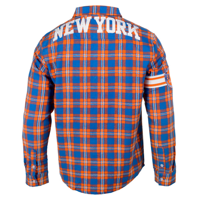 New York Knicks Wordmark Basic Flannel Shirt Small