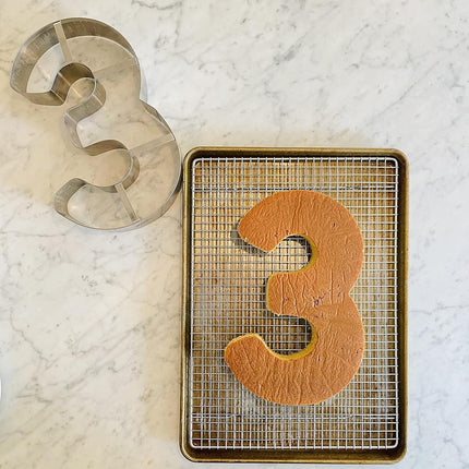 Ateco Large Number 8 Stainless Steel Cookie Cutter, 7.3 Inch Size